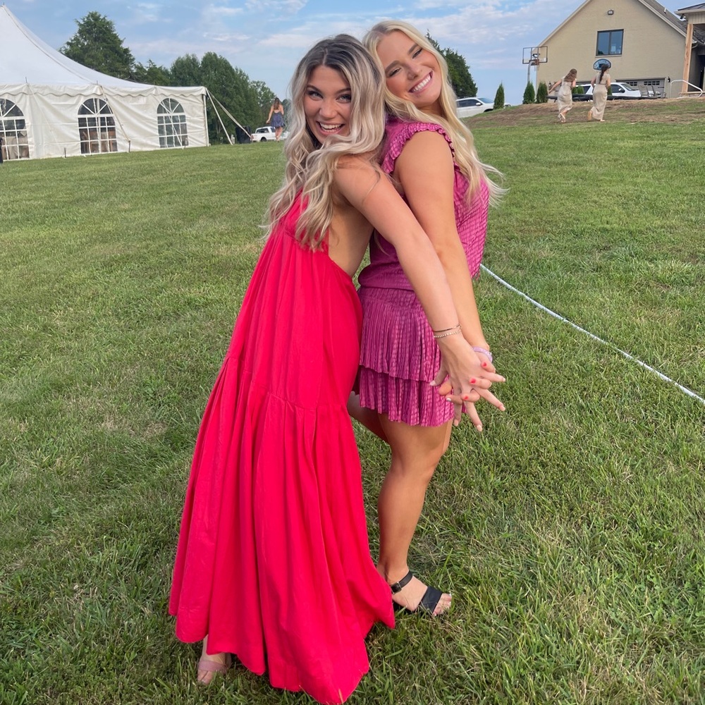 Free People “Made for You” Pink Maxi Dress